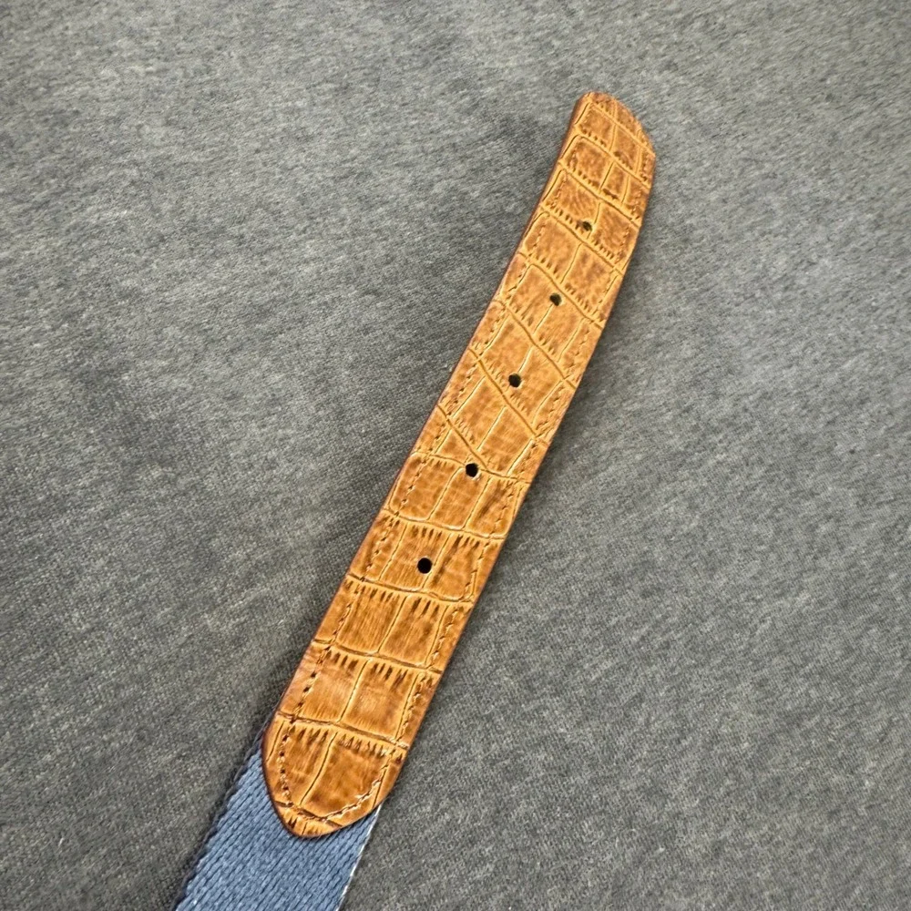 Doc Murphy Southern Hills First Tee Tulsa Reversible Web Belt Navy Cream Mens 38